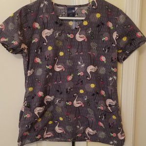 "Sunset Blvd" Scrub Top